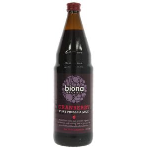 Biona Cranberry Juice 100% Pure –  750ml