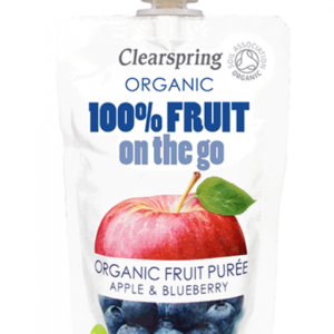 Clearspring Organic On-the-go Apple & Blueberry Purée