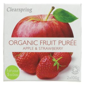 Clearspring Apple & Strawberry Puree