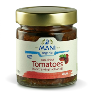 Mani Organic Sun Dried Tomatoes in e.v. Olive Oil