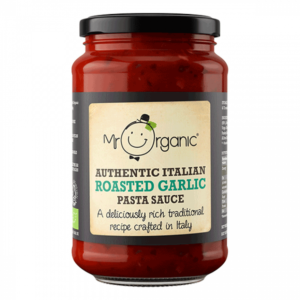 Mr Organic Roasted Garlic Pasta Sauce – no added sugar