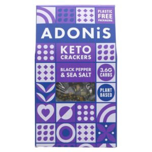 Adonis Keto Crackers Black Pepper & Sea Salt