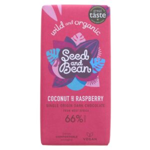 Organic Seed & Bean Company 66% Dark Raspberry & Coconut
