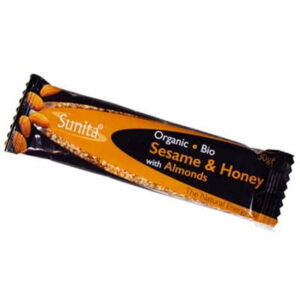 Sunita Organic Sesame & Honey Bar with Almonds