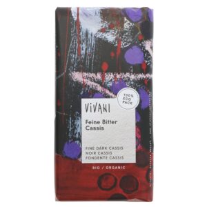 Vivani Organic Chocolate Dark Choc & Cassis Filling