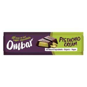 Ombar Pistachio Cream Filled Chocolate bar