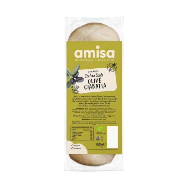 ORGANIC ITALIAN STYLE CIABATTA ROLLS Amisa