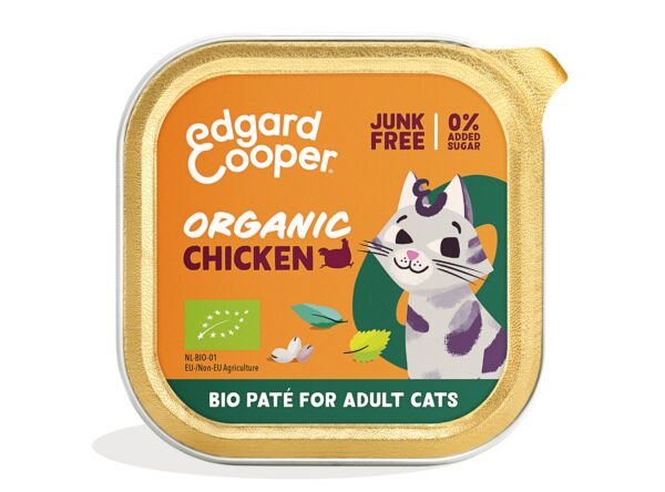 Edgard & Cooper Organic Turkey and Chicken Pate for Adult Cats