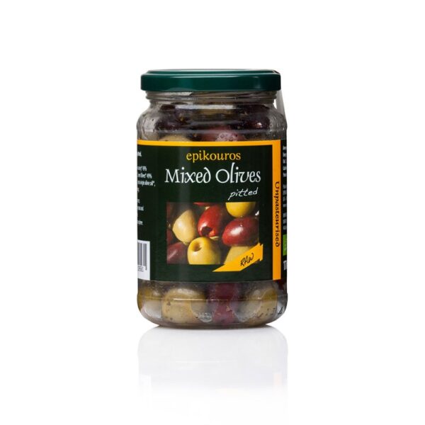 Epikouros ORGANIC MIXED OLIVES PITTED