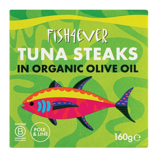 Fish4Ever Skipjack Tuna Steaks in Organic Olive Oil