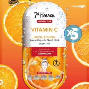 7th Heaven Nutriactive Vitamin C X 5 Face sheet masks