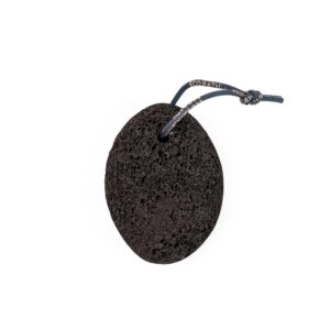 Natural Pumice Stone Black with Rope