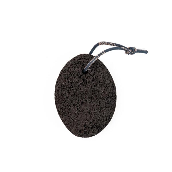 Natural Pumice Stone Black with Rope