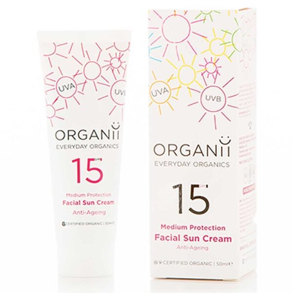 Organii ORGANIC SPF15 ANTI AGEING FACIAL SUN CREAM