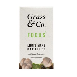 FOCUS Lion’s Mane Mushrooms with Ginseng + Omega-3 60 Capsules