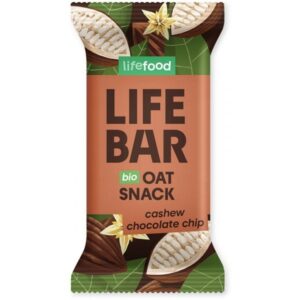 Organic Lifebar Oat Snack Cashew Chocolate Chip