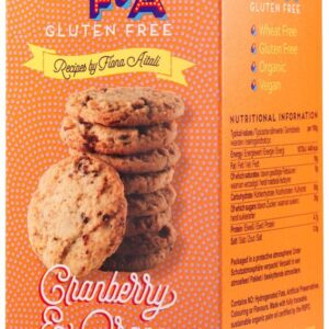 Organic Gluten-Free and Vegan Cranberry & Orange Cookies