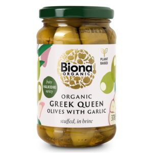 Biona Greek Queen Olives Stuffed with Garlic