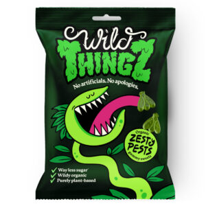 Wild Thingz Organic & Vegan Sweets Zesty Pests Gummy Sweets
