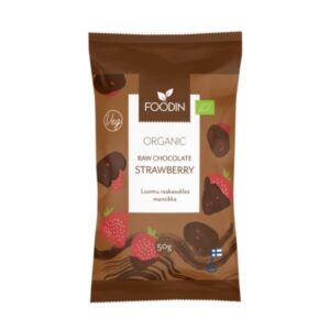Foodin Organic Raw Chocolate Coated Strawberry