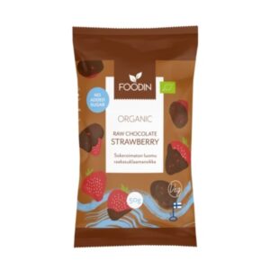 Foodin Organic Raw Chocolate No Added Sugar Strawberry