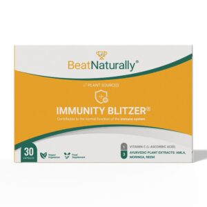 BeatNaturally Immunity Blitzer-Vitamin C Moringa Amla Neem 30 capsules