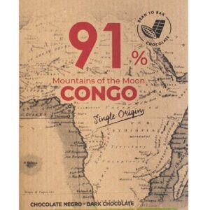 BLANXART Premium Organic & Vegan 91% Congo Chocolate Bar