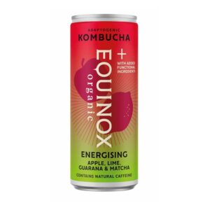 Equinox ORGANIC APPLE, LIME, GUARANA & MATCHA – ENERGISING KOMBUCHA