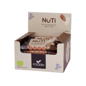 FOODIN ORGANIC NUTI ALMONDS DARK CHOCOLATE & SEA SALT