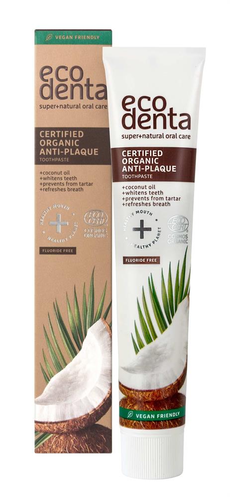 Ecodenta organic anti-plaque toothpaste with coconut oil 75ml
